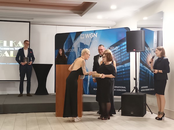 Wręczanie Nagród WGN w czasie Gali